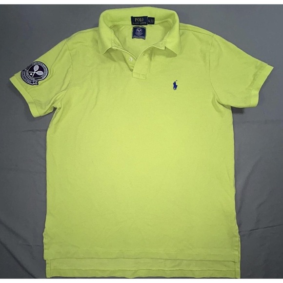 Ralph Lauren Other - Wimbledon Polo Shirt Mens Large Green Pique Tennis Ralph Lauren Custom Fit